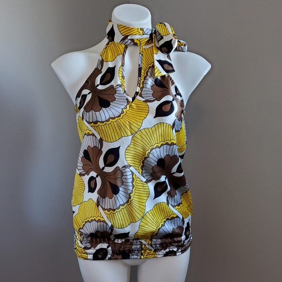 Satin Tie-neck Blouse - Picture 3 of 8